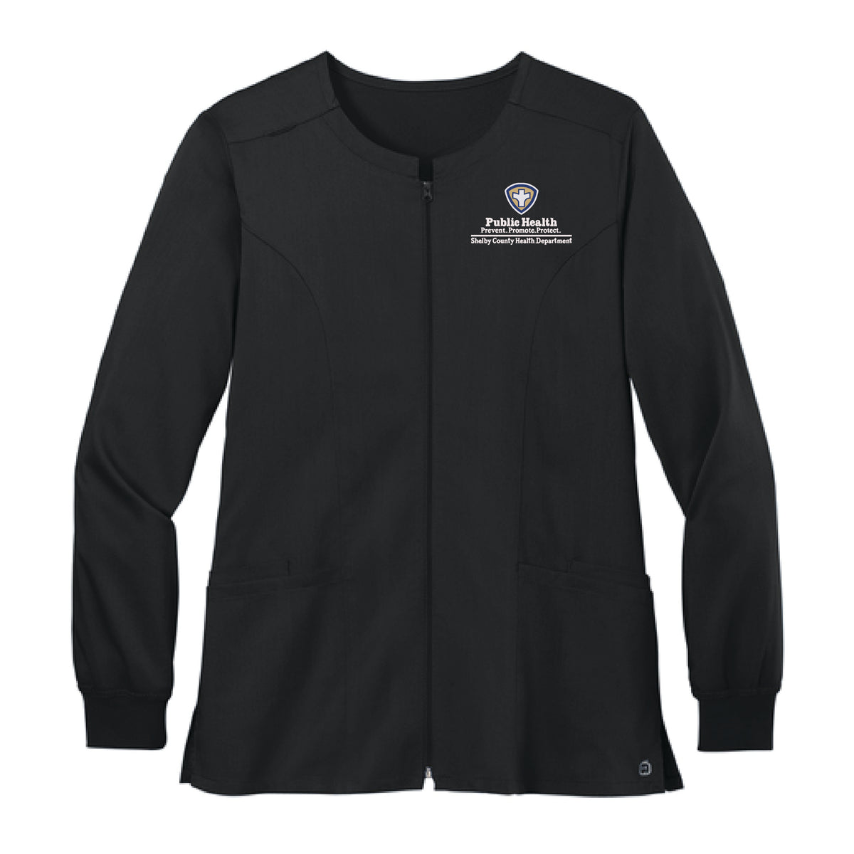 Shelby County Health Dept. | Wink® Women’s Premiere Flex™ Full-Zip Scrub Jacket (WW4088)