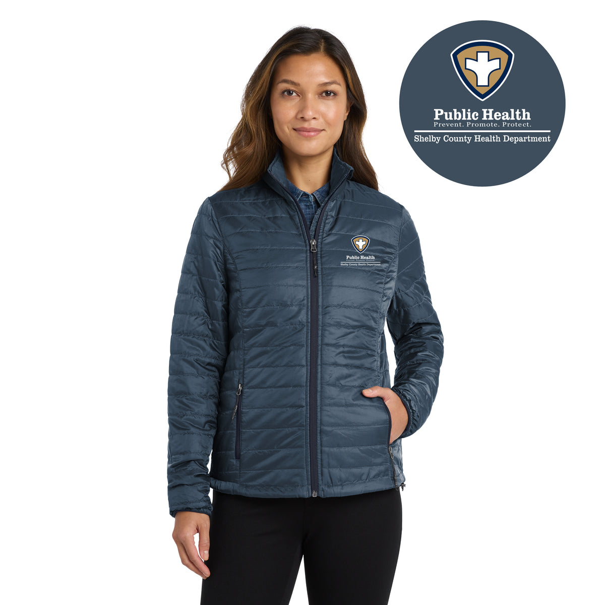 Shelby County Health Dept. | Women's Packable Puffy Jacket