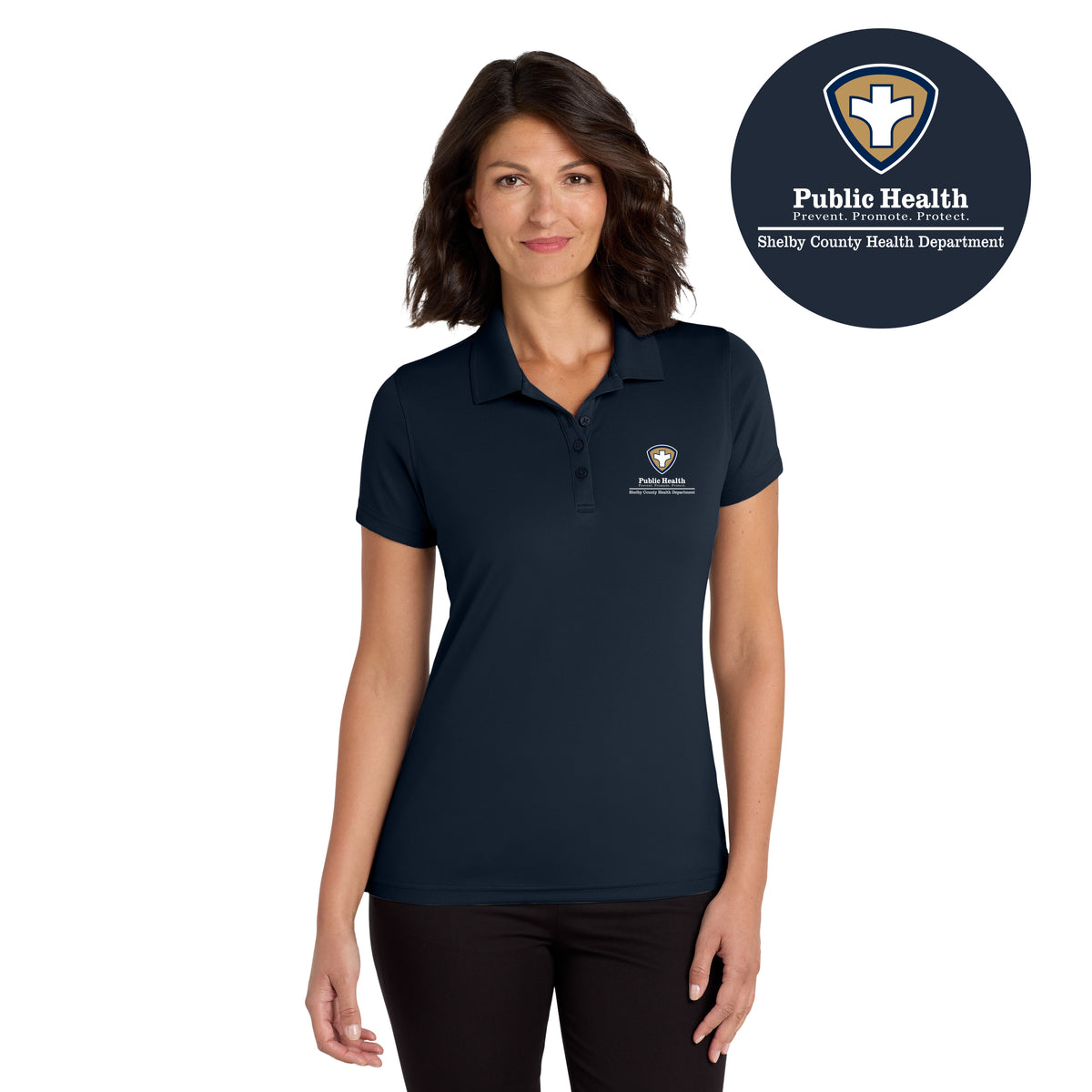 Shelby County Health Dept. | Women's Dry Zone® UV Micro-Mesh Polo