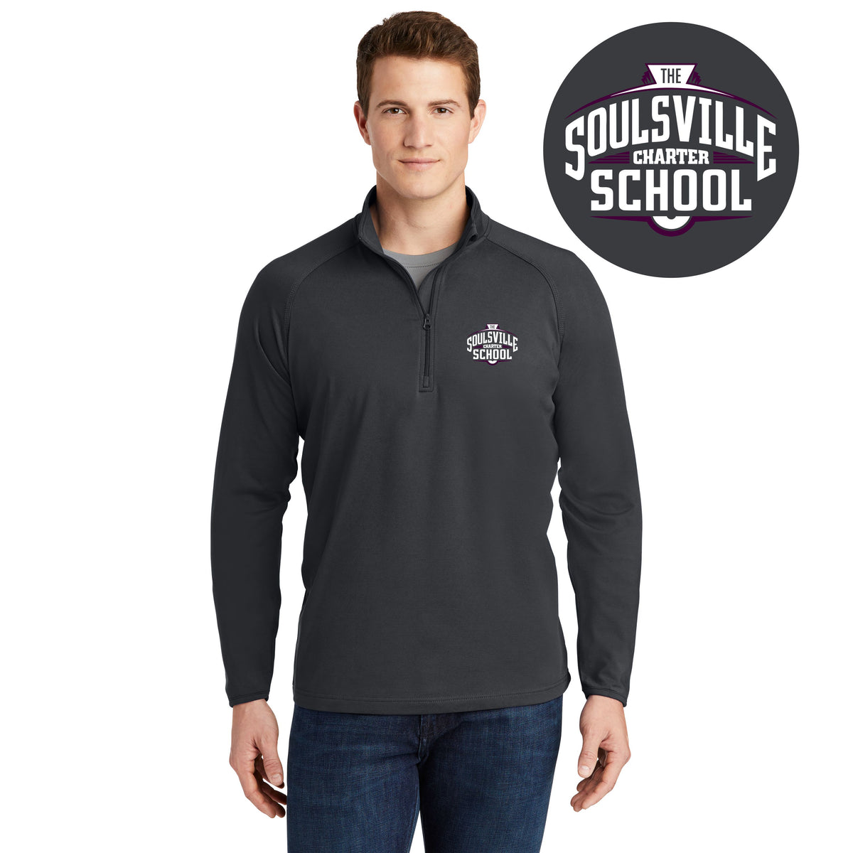 TSCS Staff | Men's Stretch 1/4-Zip Pullover