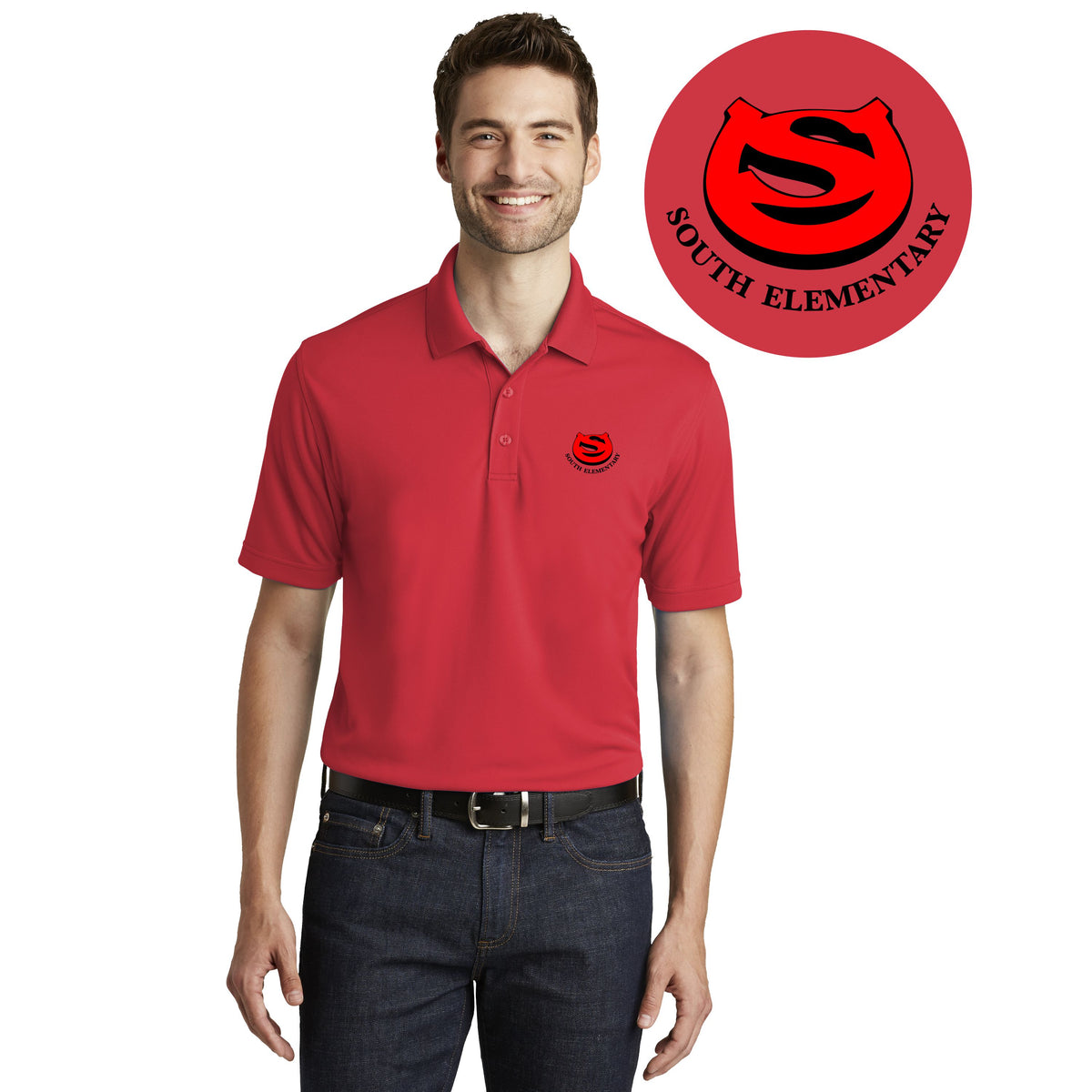SOUTH ELEMENTARY | MEN DRY ZONE UV MICRO-MESH POLO