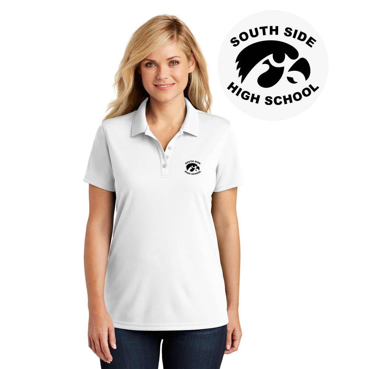 SOUTH SIDE HIGH | LADIES DRY ZONE UV MICRO-MESH POLO