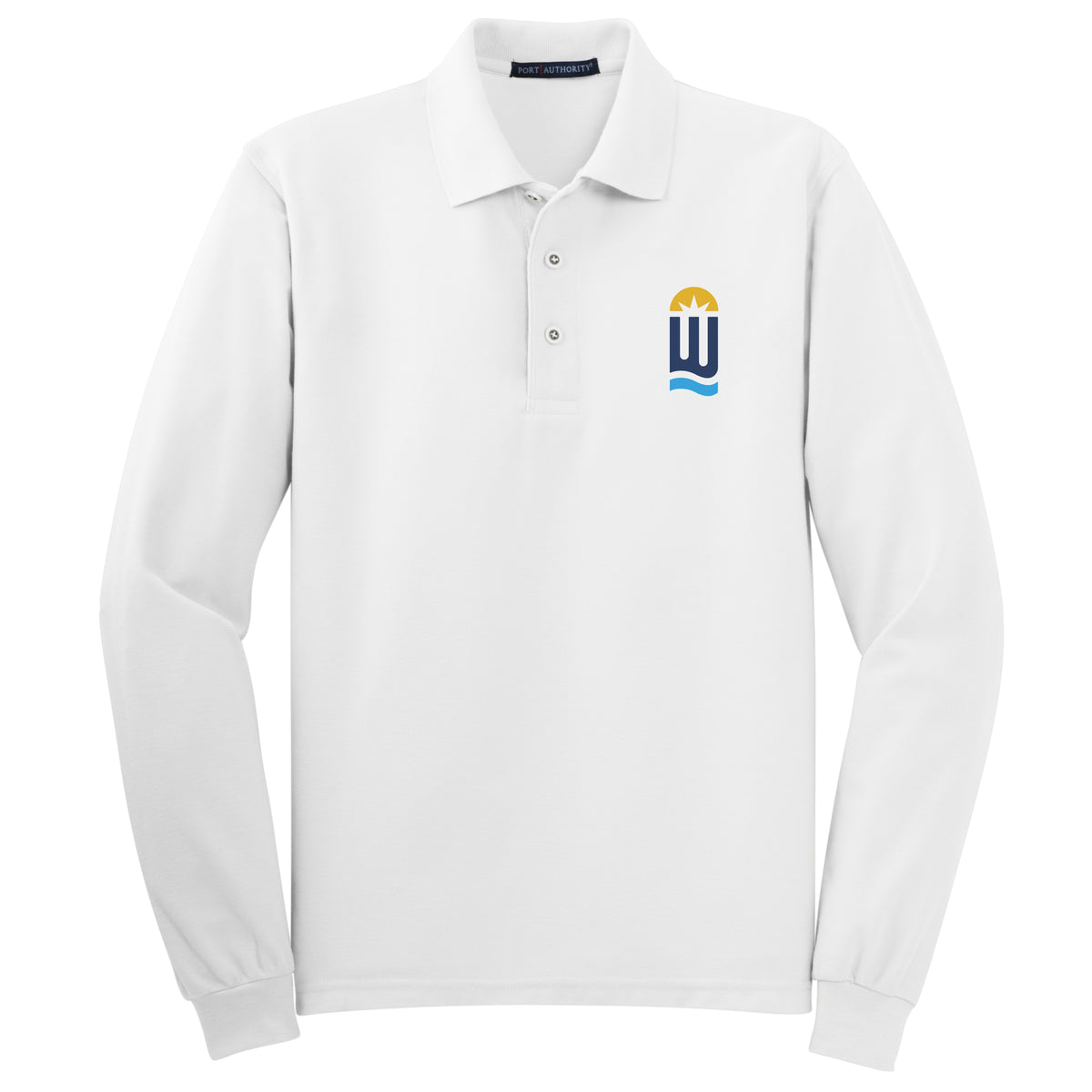 City of Wichita |  Men Silk Touch Long Sleeve Polo